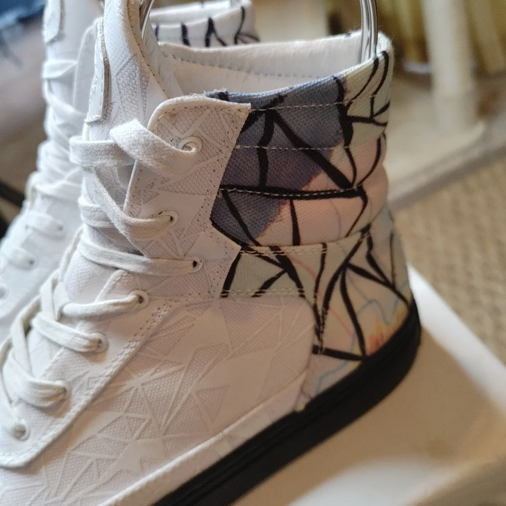 RARE! GLOW IN THE DARK, SIX HUNDRED FOUR PATRICK BRAVO  HI-TOP MEN 5, WOMEN 6.5 - Picture 10 of 16